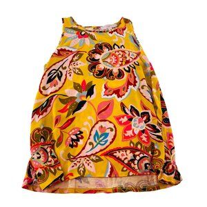 LOFT Women's size Small Sleeveless Flowy Blouse Knit‎ Colorful Paisley Print